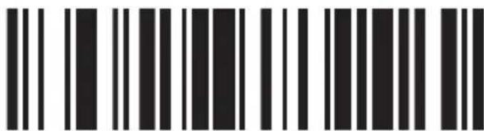 Black and white barcode image with vertical lines on both sides