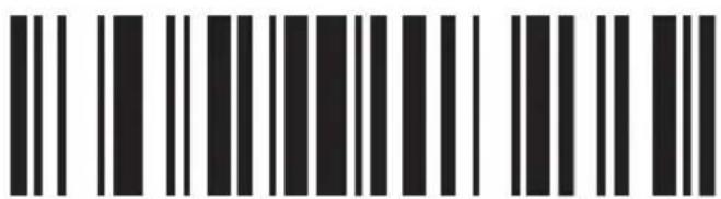 Black and white barcode image with vertical lines on both sides
