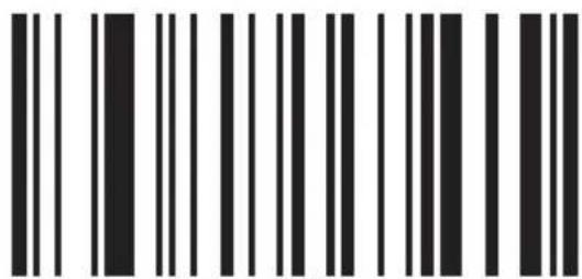 Black and white barcode image with vertical lines on both sides