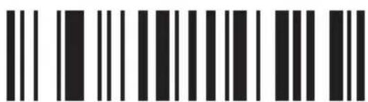 Barcode image containing machine-readable data, with vertical black bars for each digit in the sequence.