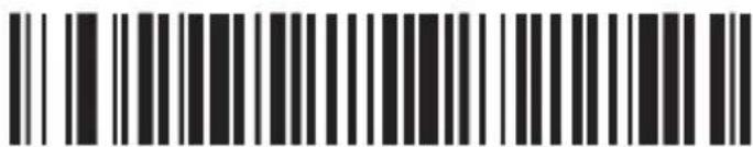 Black and white barcode image with vertical lines and a central dot
