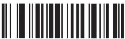 Barcode image containing machine-readable data, with vertical black bars for each digit and a small number below the bars.