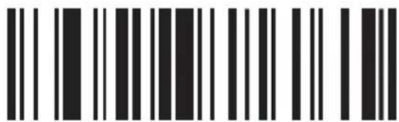 Black and white barcode image with vertical lines and dots, no readable text or symbols