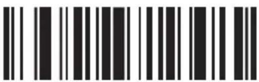Barcode image containing machine-readable data, with vertical black bars for each digit and a small number below the bars.