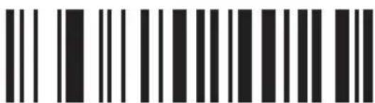 Black and white barcode image with vertical lines on both sides