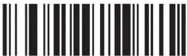 Barcode image with vertical black and white lines on white background