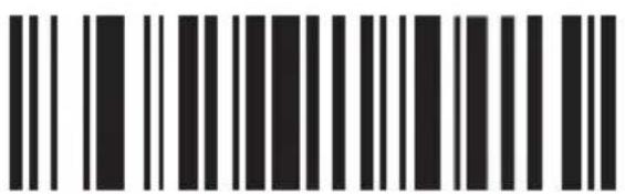 Barcode image with vertical black and white bars, no visible text or symbols beyond the pattern