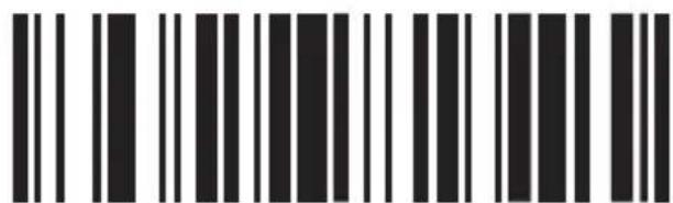 Black and white barcode image with vertical lines on both sides