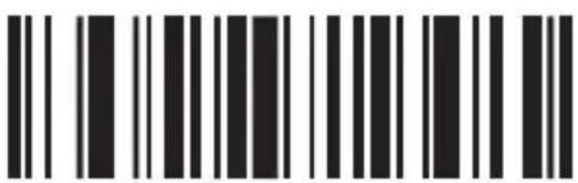 Barcode image containing machine-readable data, with vertical black bars for each digit and a small number on the right.