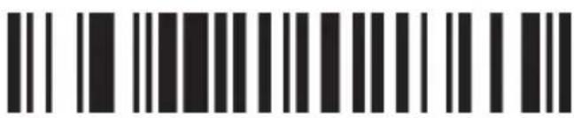 Black and white barcode image with vertical lines and dots, no readable text or symbols