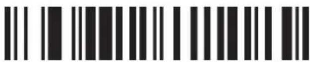 Barcode image containing machine-readable data, with vertical lines representing data gaps