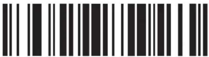 Black and white barcode image with vertical lines on both sides