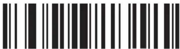 Black and white barcode image with vertical lines representing text or data lanes