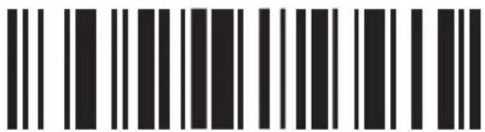 Black and white barcode image with vertical lines on both sides