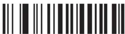 Black and white barcode image with vertical lines on both sides