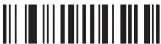 Barcode image containing machine-readable data, with vertical black bars for each digit in the sequence.