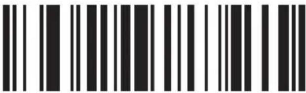 Black and white barcode image with vertical lines on both sides