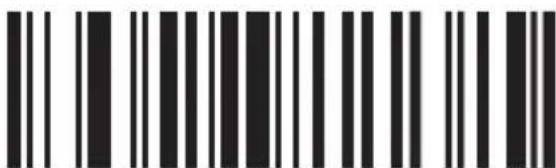 Black and white barcode image with vertical lines and dots, no readable text or symbols