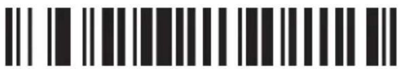 Black and white barcode image with vertical lines and dots, no readable text or symbols