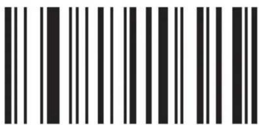Black and white barcode image with vertical lines on both sides