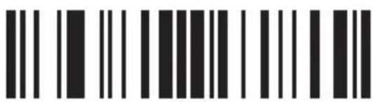Barcode image with black and white vertical bars, no visible text or symbols beyond the pattern