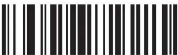 Black and white barcode image with vertical lines on both sides