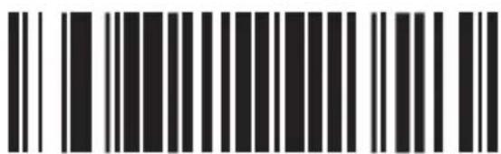 Barcode image containing machine-readable data, with vertical black bars for digits 0 to 19 and a central 'R' mark.