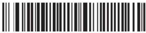 Black and white barcode image with vertical lines on both sides