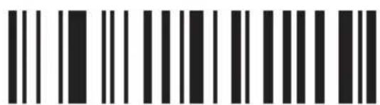 Barcode image with black and white vertical bars, no visible text or symbols