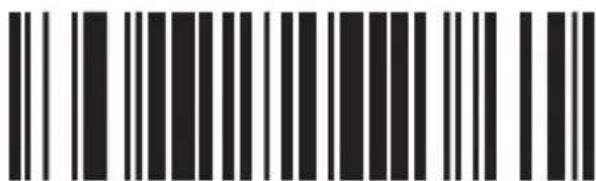 Black and white barcode image with vertical lines on both sides