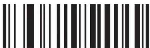 Black and white barcode image with vertical lines on both sides