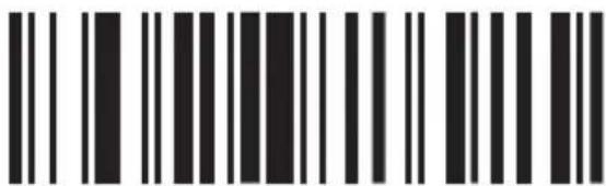 Black and white barcode image with vertical lines on both sides