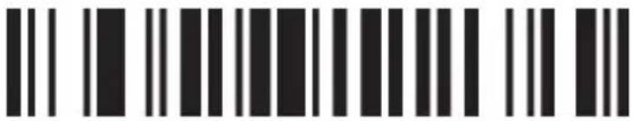 Black and white barcode image with vertical lines and dots, no readable text or symbols