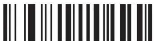 Barcode image containing machine-readable data, with vertical black bars for each digit and a series of dots for digits 1 through 9.