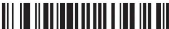 Black and white barcode image with vertical lines and dots, no readable text or symbols