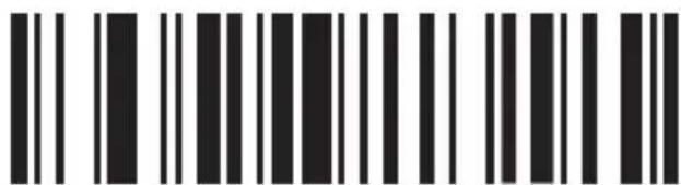 Black and white barcode image with vertical lines representing text or data lanes