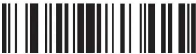 Black and white barcode image with vertical lines on both sides