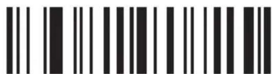 Black and white barcode image with vertical lines and dots, no readable text or symbols