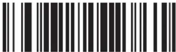 Black and white barcode image with vertical lines on both sides