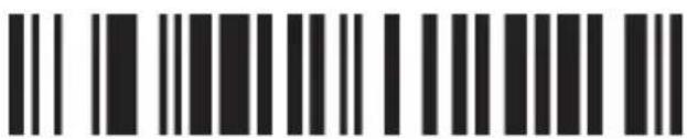 Barcode image containing machine-readable data, with vertical lines representing the number 1 and 2 of each digit.