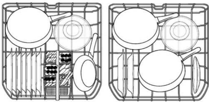 RANGEMASTER RDW4510D53 - Alternative basket loads - 1