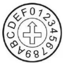 BCDEF0123456789A ↑