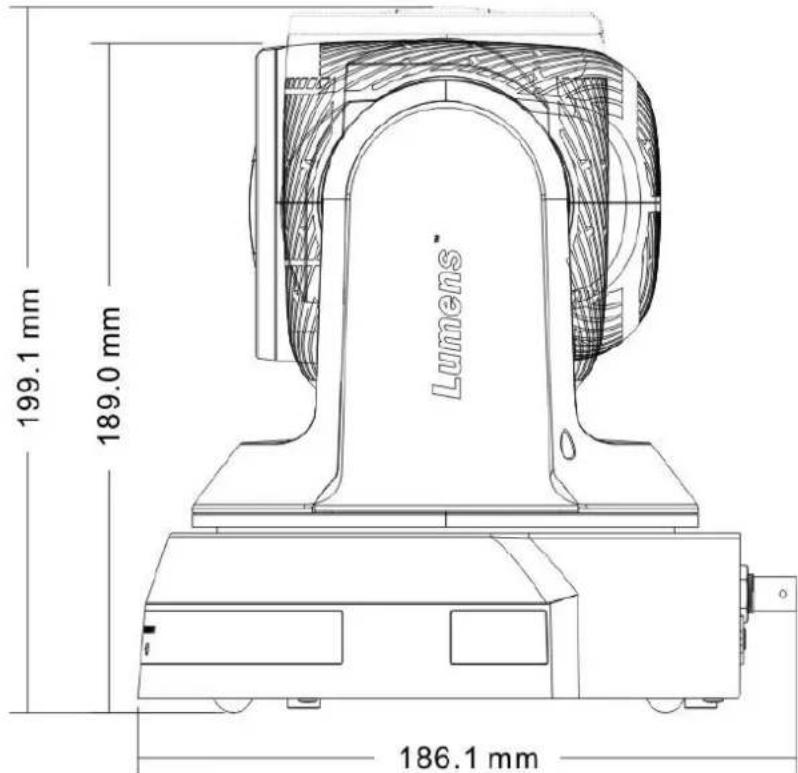 199.1 mm 189.0 mm Lumens 186.1 mm