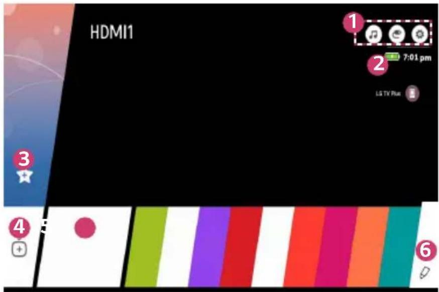 HDMI1 1 2 7:01 pm LG TV Plus 3 4 5 6