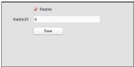 Enable Sector ID: 0 Save