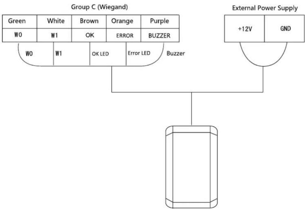 Hikvision DS-K1T201 - The Wiring of External Wiegand Card Reader - 1