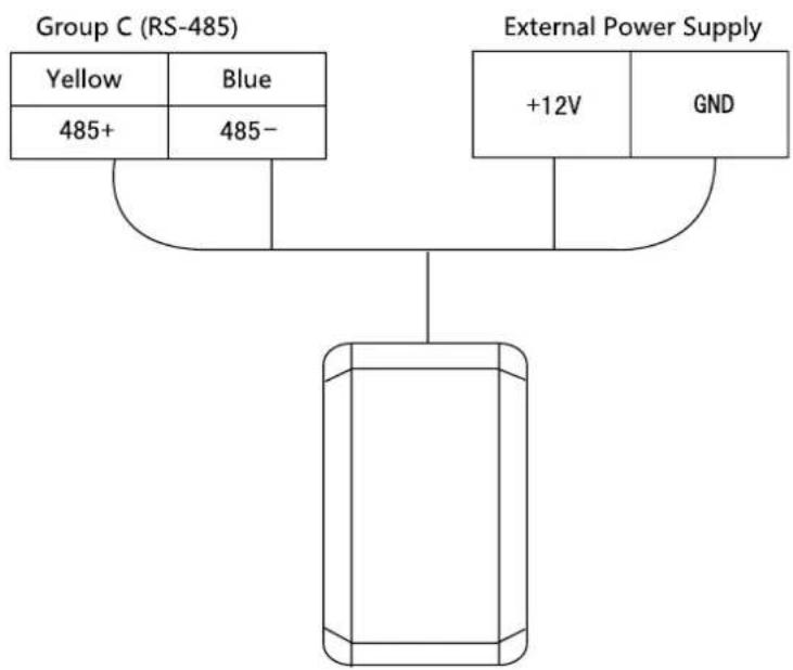 Hikvision DS-K1T201 - The Wiring of External RS-485 Card Reader - 1