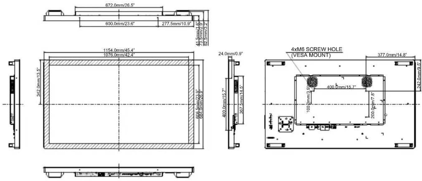 IIYAMA TF4938UHSC-B2AG - SPECIFICATIONS : ProLite TF5538UHSC-B2AG / ProLite TF5538UHSC-W2AG - 1