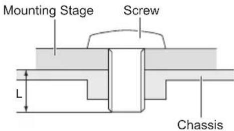 Mounting Stage Screw L Chassis