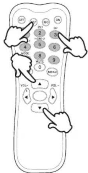 OFF 20 M2 ON 2 HDMI- 5 6 4 MODE 8 MUTE 9 0 MENU VOL- 1 VOL- 1